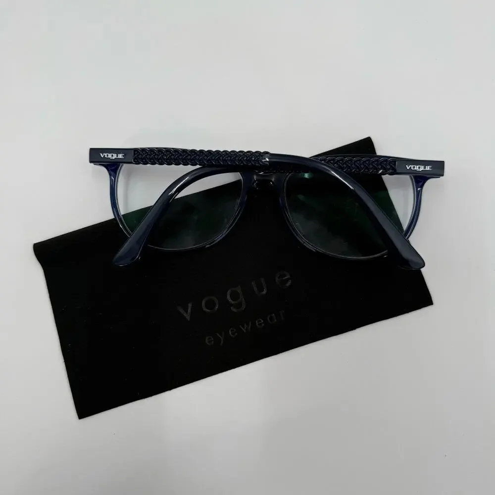 Vogue Eyewear Glasses VO 5030 Frame Only 53 16 140 Cat Eye Blue Acetate